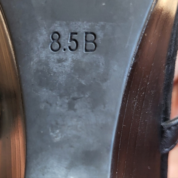 LAUREN Ralph Lauren Women's Meira Wedge Gladiator Sandals Black & GoldSize 8.5 B - Picture 7 of 8